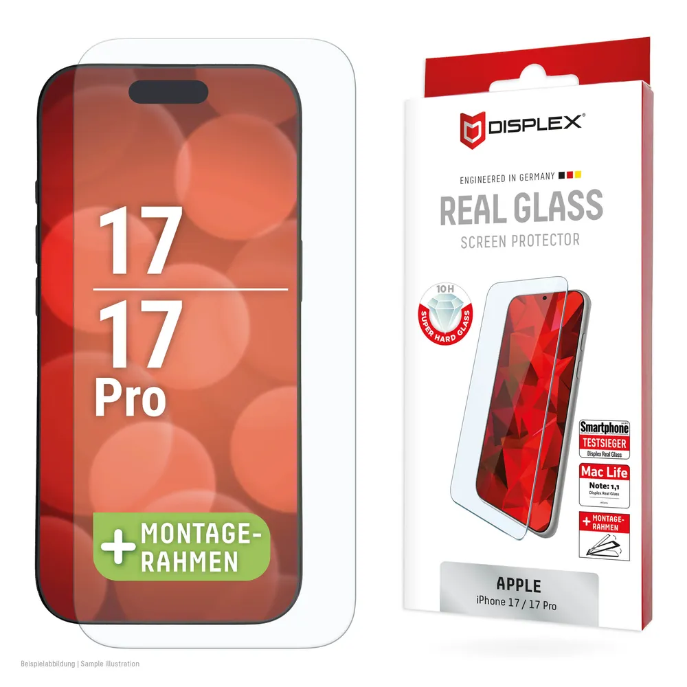Displex Displayschutzglas DISPLEX Panzerglas 10H iPhone 17/17 Pro