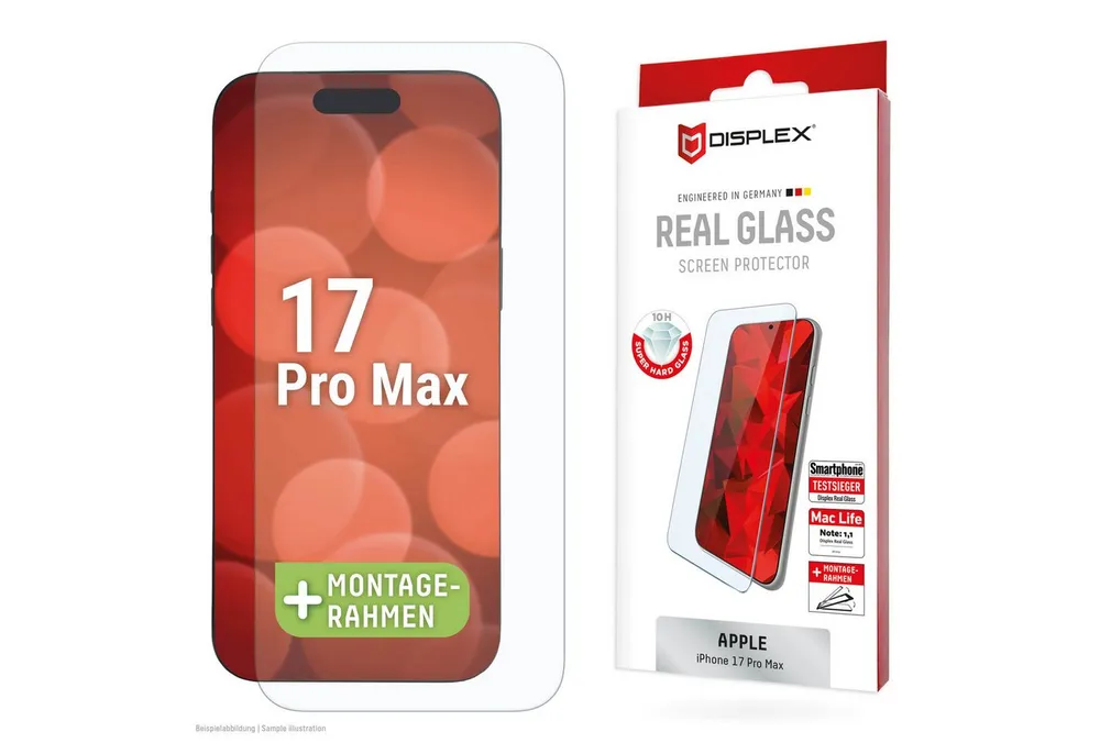 Displex Displayschutzglas DISPLEX Panzerglas 10H iPhone 17 Pro Max