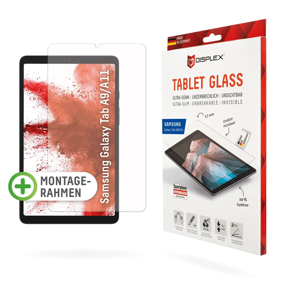 Displex Displayschutzglas Panzerglas Samsung Galaxy Tab A9