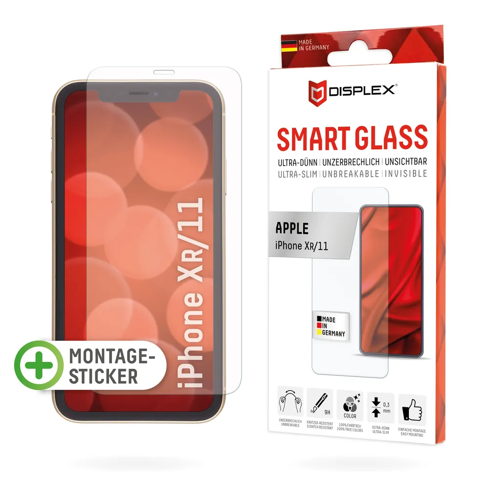 Displex Displayschutzglas Smart Glass - Apple iPhone XR/11