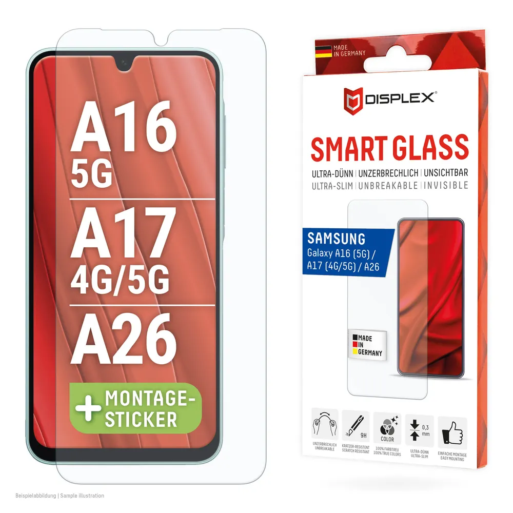 Displex Displayschutzglas Smart Glass Screen Protection - ultra-dünn