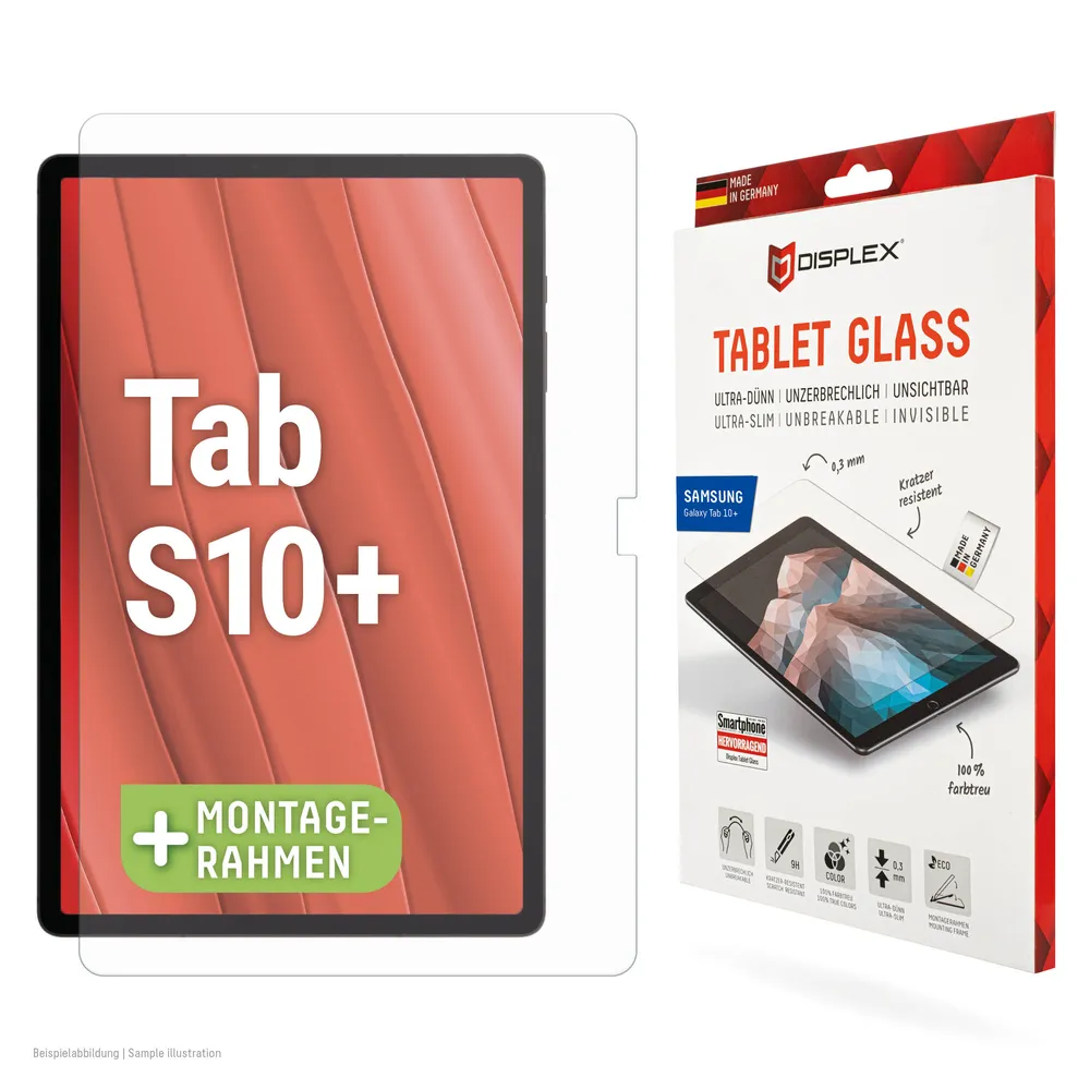 Displex Displayschutzglas Tablet Glass, Displayschutzfolie, Schutzfolie, Bildschirmschutz, kratz- & stoßfest