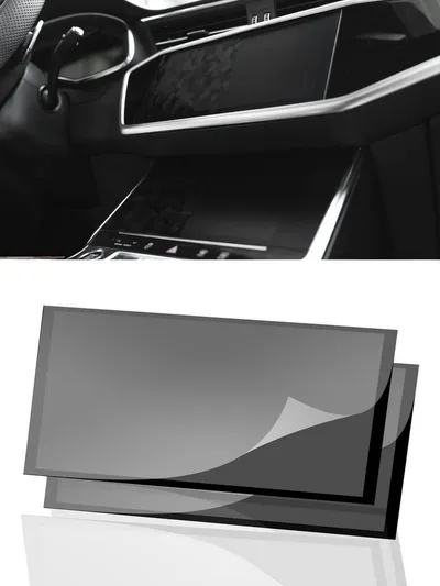 DISSKIN Displayschutzfolie DISSKIN Displayschutzfolie für Audi A6 / S6 / RS6 C8 (2 Teile) MATT für Audi A6 / S6 / RS6 C8 Display, 1 Stück, Anti-Fingerabdruck