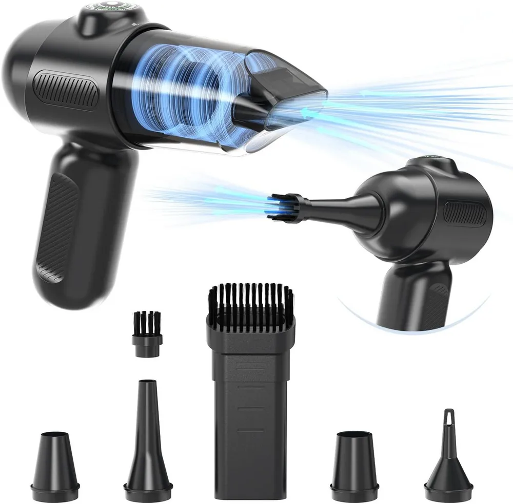 Diyarts Akku-Handstaubsauger, beutellos, LED-Anzeige, 300-ml-Staubbehälter, USB-C und 5 Aufsätze