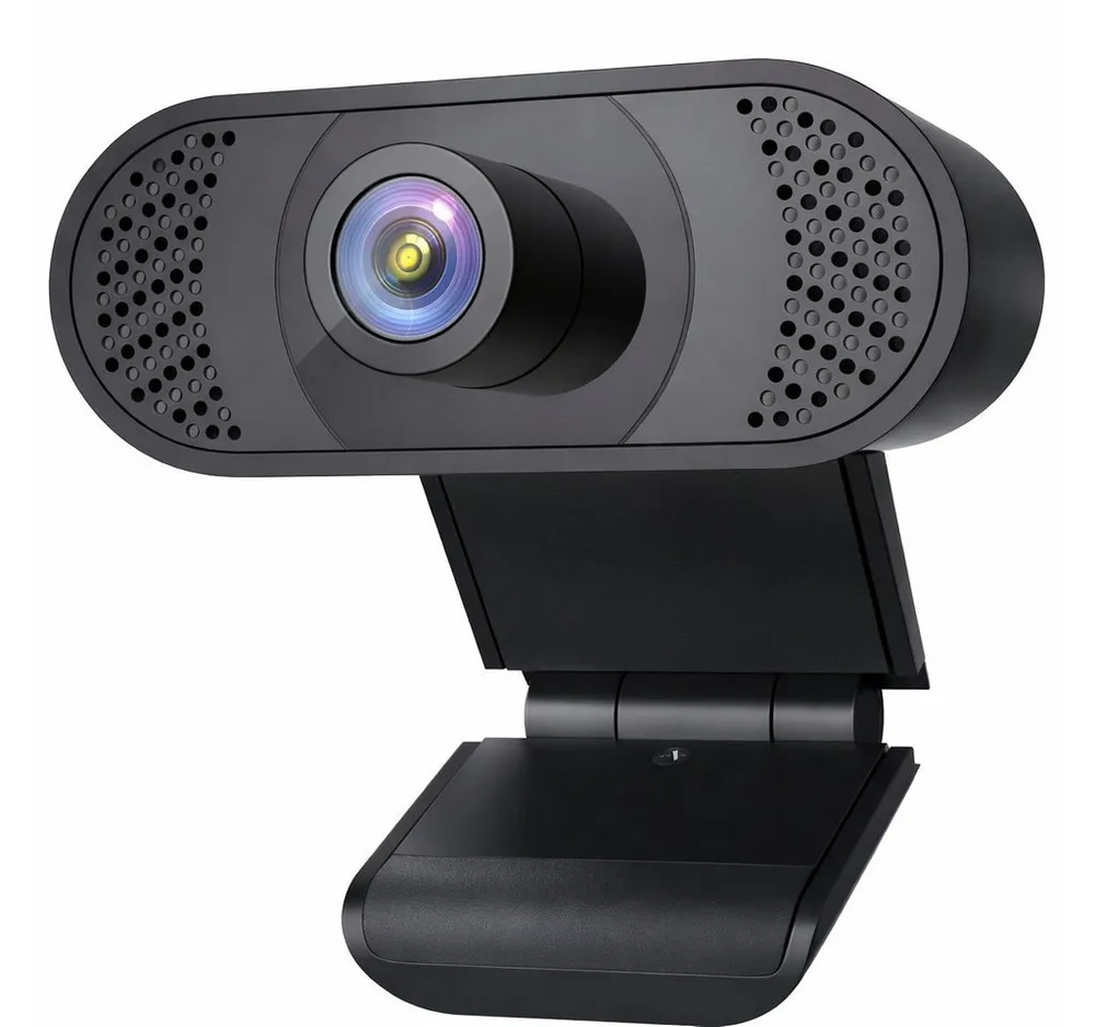 Diyarts Full HD-Webcam (Full HD 1080P, USB 2.0 (kabelgebunden), Full HD 1080P Webcam mit Mikrofon, 90° Weitwinkel, Plug & Play)