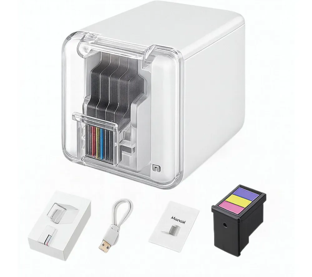 Diyarts Tintenstrahldrucker, (WLAN (Wi-Fi), Mobiler Handheld-Farbdrucker – WLAN, Bluetooth, 1200 dpi, 160 g)