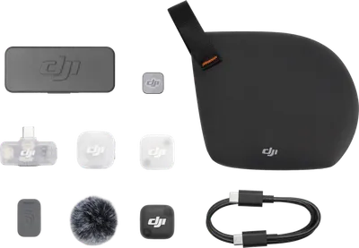 DJI Mic Mini 2 Single Mobiler Empfänger + Ladecase (für DJI Mic und Mic Mini Series)