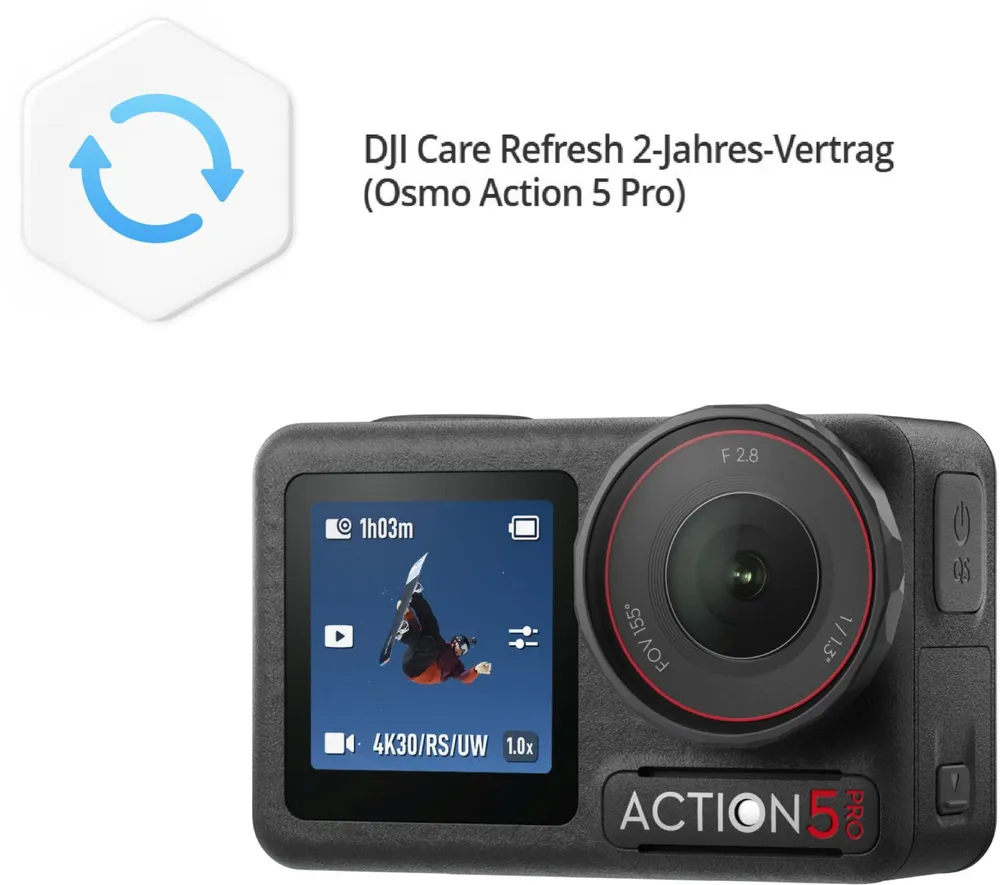 DJI Care Refresh - 2 Jahre (Action 5 Pro) - E-Key