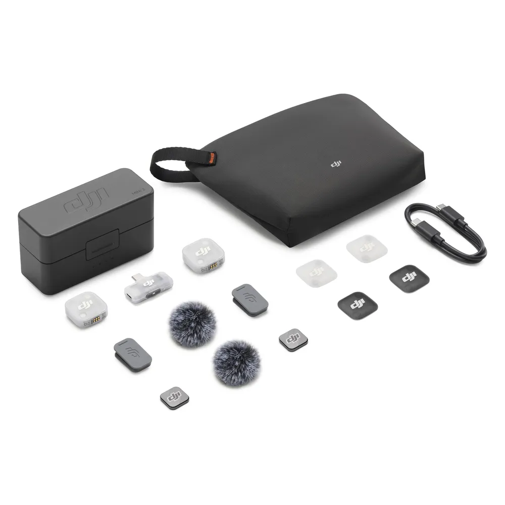 Mic Mini 2 (2 TX + 1 Mobile RX + Charging Case) Lavalier-Mikrofon