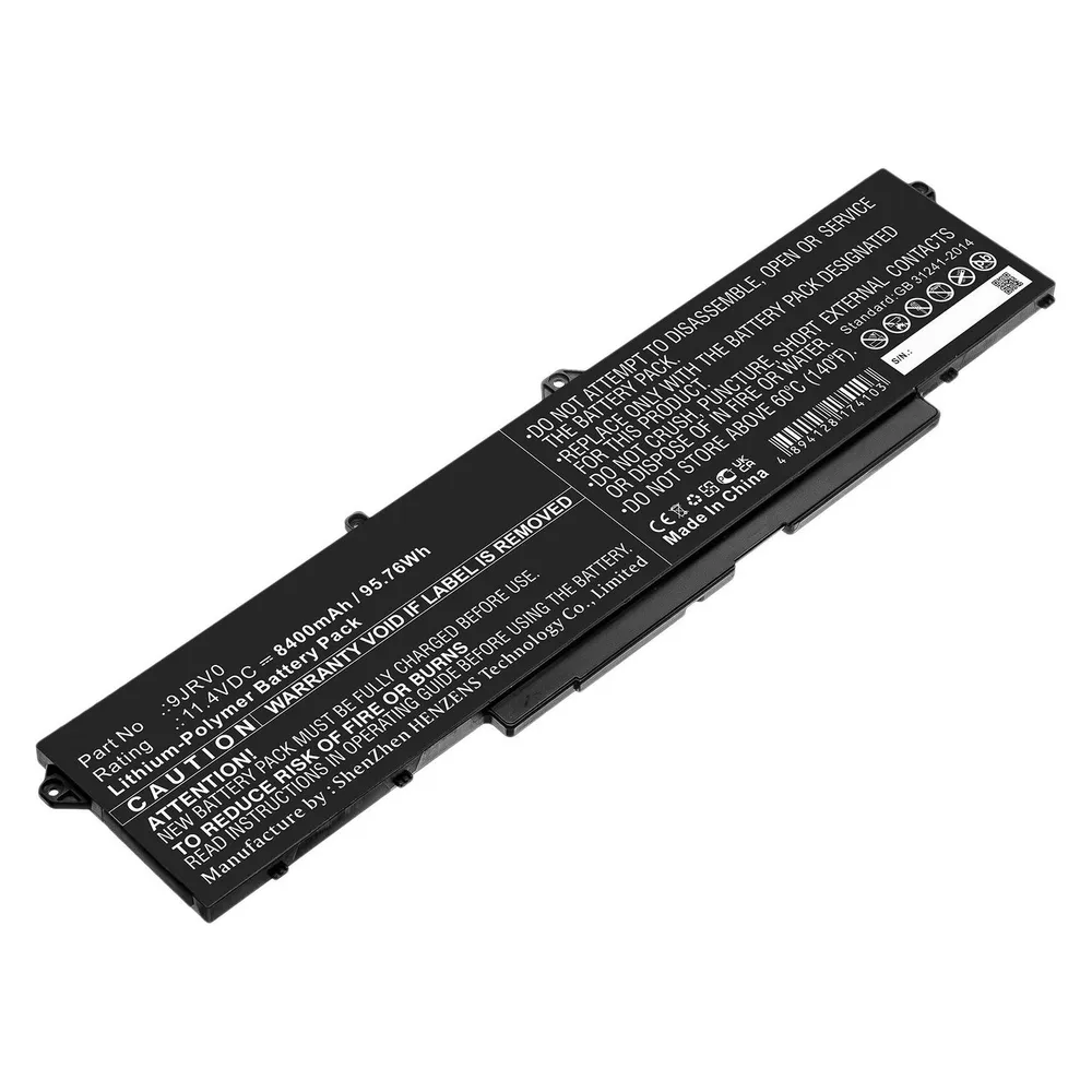 DLH 11.4V 8400MAH 96WH LI-POL BATTERY - 9JRV0 / 09JRV0 / 53XP7