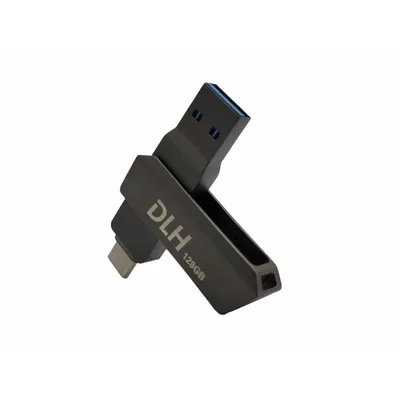 USB-Stick DLH DY-KU4972 128 GB USB Type-A und Type-C Grau Metall
