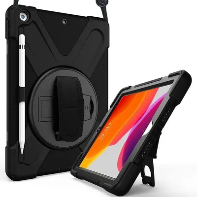 Hülle DLH für iPad 10.2" (2021) / iPad 9, Stoßschutz, Schwarz