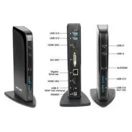 Docking-Station für Laptops DLH DY-TU4382 mit 65W Power Delivery und Gigabit-Ethernet