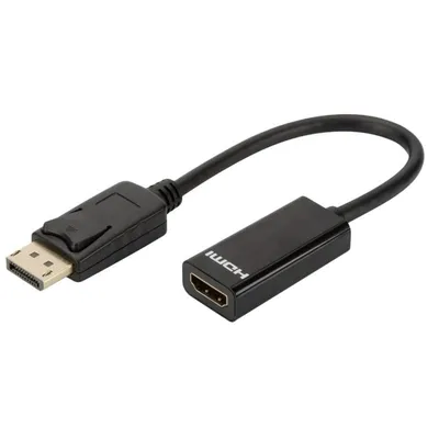 Adapter Displayport Stecker zu HDMI Buchse DLH DY-TU4664B 0,23 m Schwarz