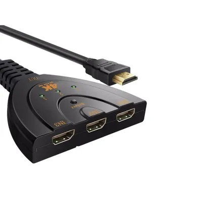 HDMI 4K Switch DLH DY-TU4735B 3 Eingänge 1 Ausgang 0,45 m