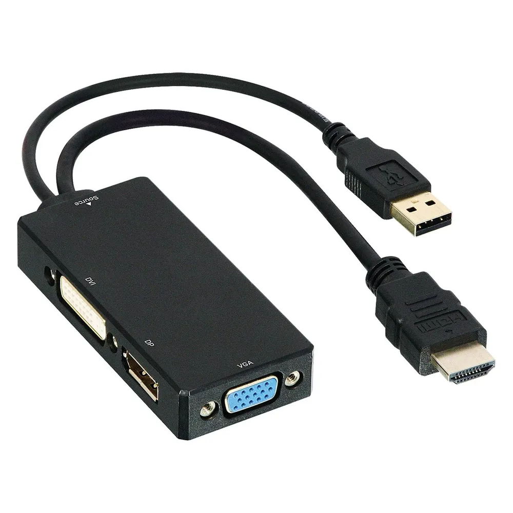 Video-Adapter DLH DY-TU4790 HDMI zu DVI/VGA/DisplayPort