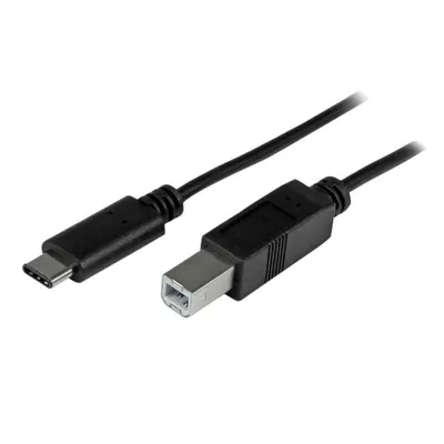USB-B- auf USB-C-Kabel 1 m DLH DY-TU5177B USB 2.0 Schwarz