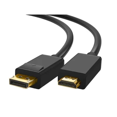 Kabel Adapter DisplayPort Stecker HDMI Stecker 2 m 4K 60 Hz Schwarz DLH
