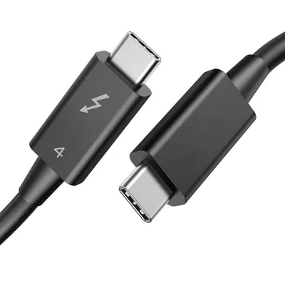 USB-C zu USB-C Kabel DLH DY-TU5385B 1 m 40 Gbit/s Schwarz