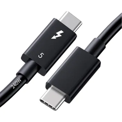 Kabel Thunderbolt 5 DLH DY-TU5505B USB-C 1 m 120 Gbit/s Schwarz