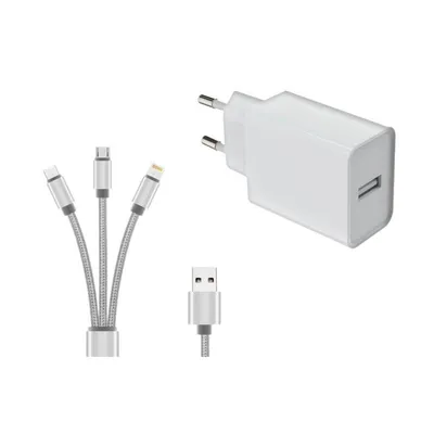 Ladegerät DLH DY-AU5092W 12W USB-A 5V 2,4A 1,2 m Weiß