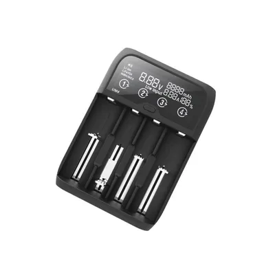 Ladegerät für Batterien DLH DY-CU5170 USB 4 Ports LED Schwarz