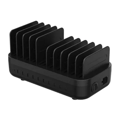 Ladestation DLH DY-AU5440 200W USB-C mit 10 Anschlüssen für Smartphones und Tablets