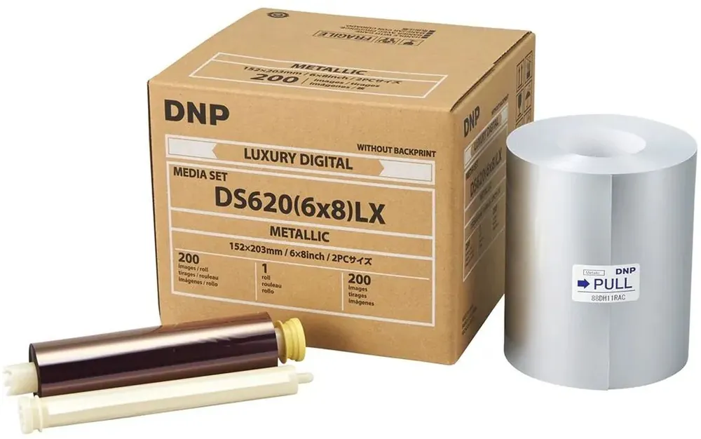 DNP Papier Metallic 1 Rolle je 200 St. 15x20cm für DS620