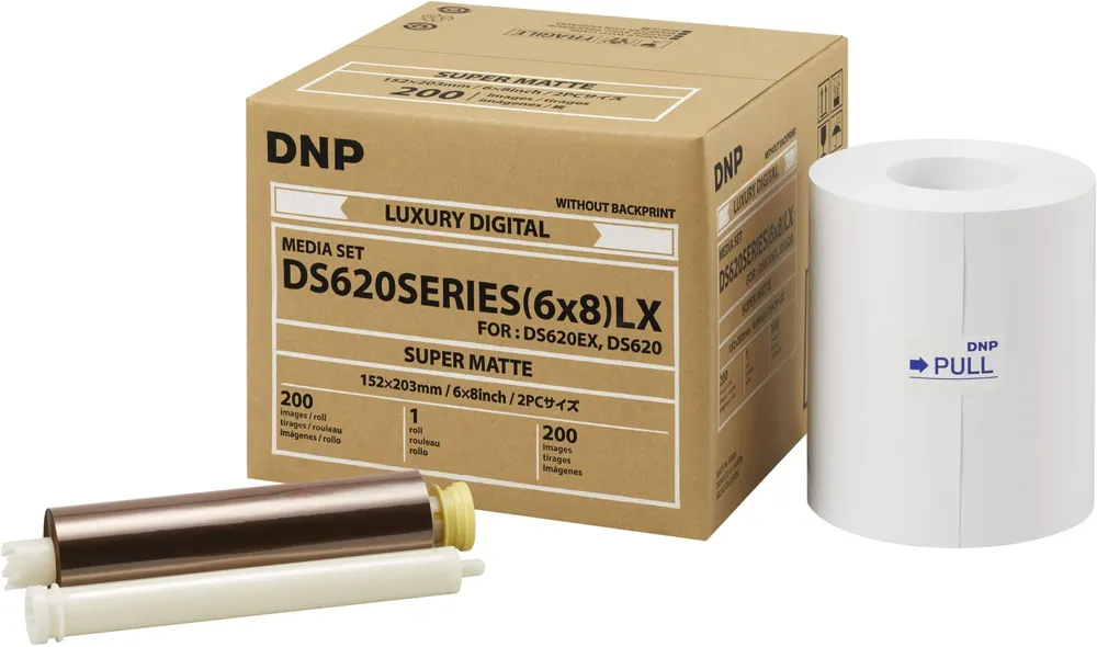 DNP Papier Super Matte 1 Rolle je 200 St. 15x20cm für DS620