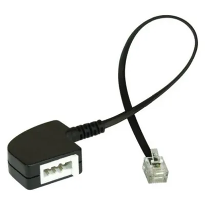 Dönges Telefonadapter RJ11-Stecker/TAE-F-Buchse