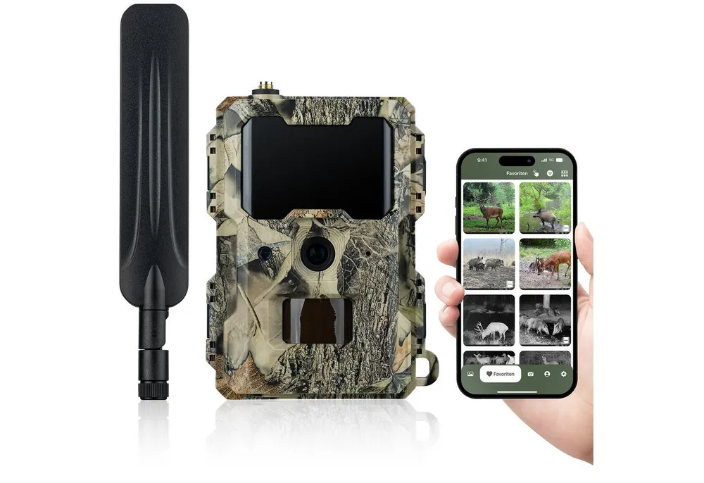 Dörr Wildkamera DÖRR Cloud Mini 4G/LTE Überwachungskamera, Simlockfrei, 12MP, Full HD (Außenbereich, Innenbereich, DÖRR App für iOS, Android & Web, 4G Bild-& Videoversand, Infrarotblitz)