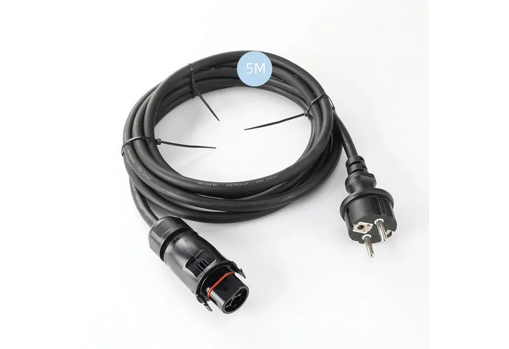 doitBau Solarmodul 5M LY01 Balkonkraftwerk Kabel, Buchse zu Stecker Anschlusskabel