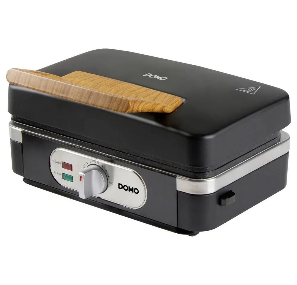 Domo Sandwichmaker SANDWICH-WAFFEL-GRILL 3-IN-1 INKY BLACK Sandwichmaker Schwarz DO9278C