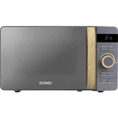 Mikrowelle Domo DO3420 20L 700W 5 Stufen 8 Programme Holzoptik