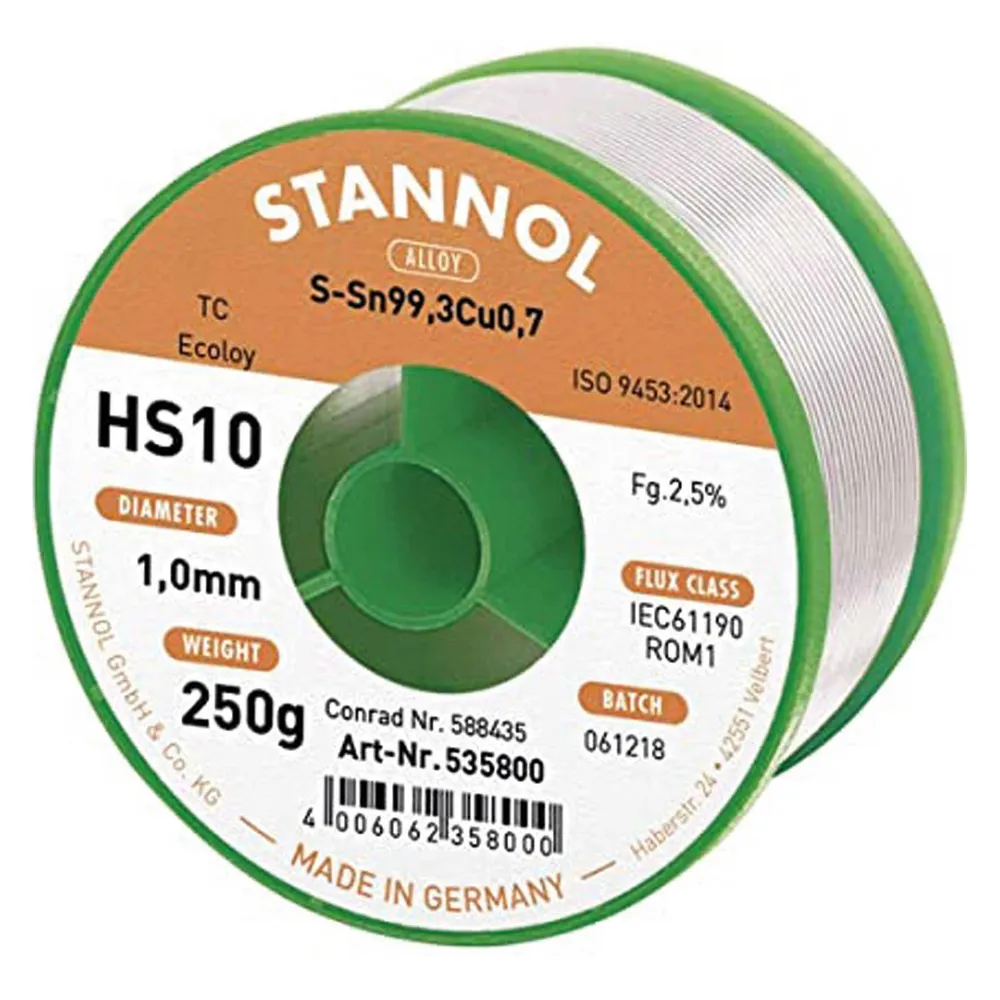 Donau Lötzinn Bleifrei Sn99 Spule 250 g