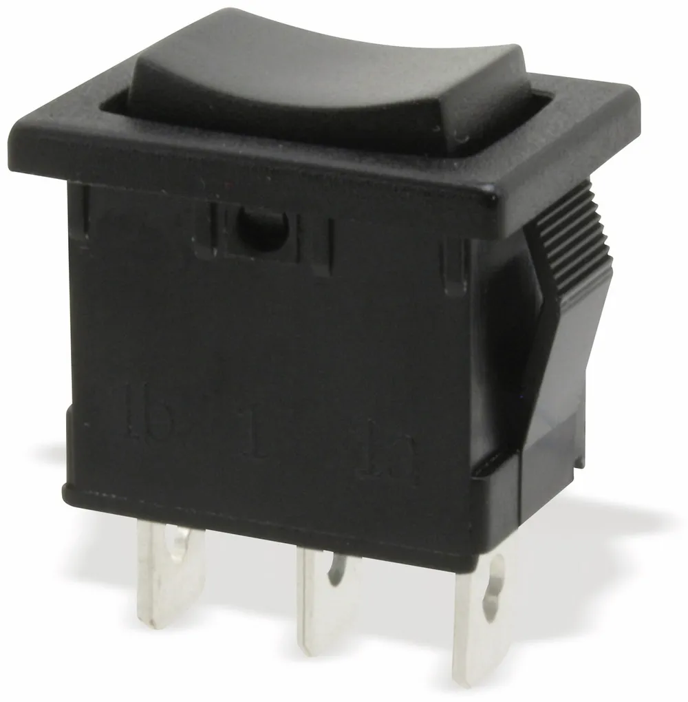 DONAU ELEKTRONIK Wippenschalter 1-pol.(I)-0-(II), tastend mit Mittelstellung