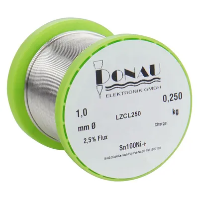 Donau LÖTZINN "CLEAR" 250g - O1 mm Sn100Ni+