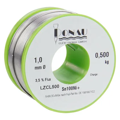 Donau LÖTZINN "CLEAR" 500g - O1 mm Sn100Ni+