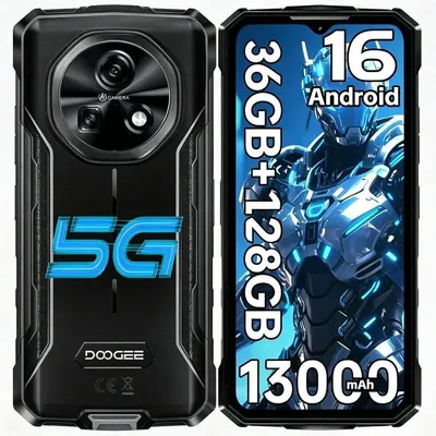 Doogee Fire 7 5G 6GB 128GB 6.6" Schwarz