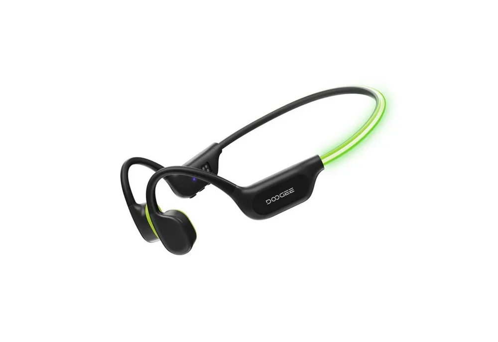 DOOGEE knochenschall kopfhörer bluetooth,32GB,MP3,LED,wasserdichte schwimm Bluetooth-Kopfhörer (10h Akku, MP3-Modus 32GB, für Schwimmen, Radfahren & Sport geeignet)