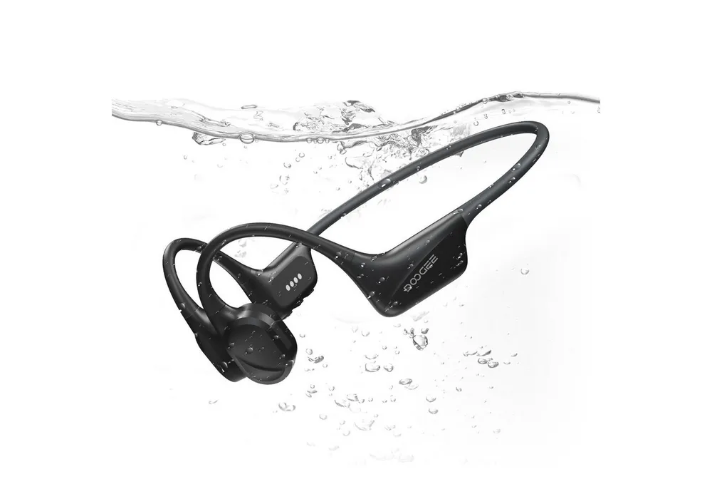 DOOGEE knochenschall kopfhörer bluetooth fürs schwimmen,wasserdicht,training Bluetooth-Kopfhörer (Bluetooth, 32GB MP3 Dual-Modus Sportkopfhörer für Schwimmen & Training)