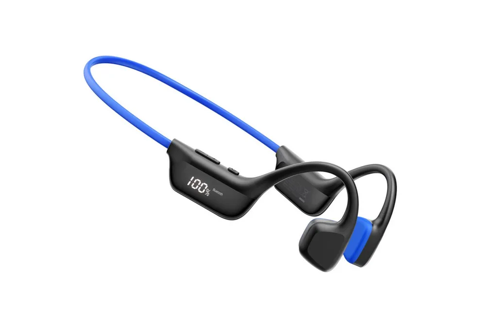 DOOGEE Knochenschall Kopfhörer, Open-Ear, LED-Display, IP67, BT 6.0 Bluetooth-Kopfhörer (9H Laufkopfhörer, Dual-Device, ideal für Laufen, Radfahren & Fitness)