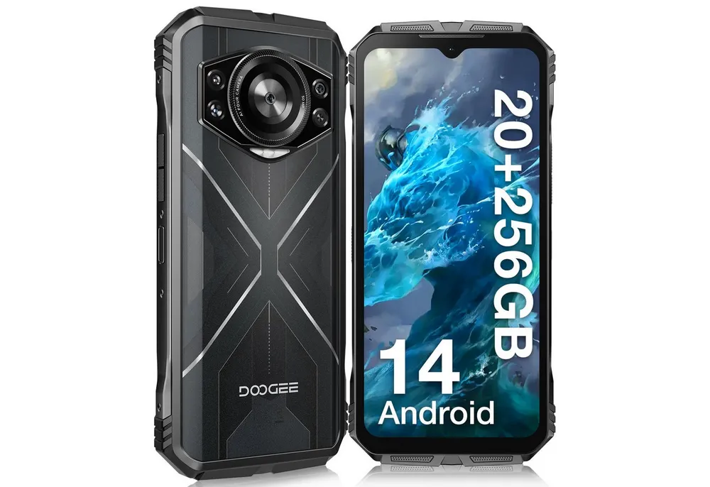 DOOGEE Scyber Outdoor Handy inkl., 256GB,10800mAh, 6.6'' Smartphone (6.6 Zoll, 256 GB Speicherplatz, 50 MP Kamera, IP68 Baustellenhandy mit 4G Dual SIM, OTG, NFC und GPS)