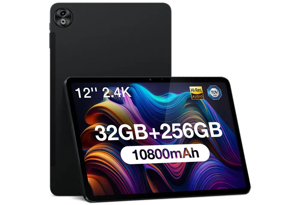 DOOGEE T20ULTRA 12 Zoll Android Gaming Tablet 12GB RAM 256GB ROM(2TB TF) Tablet (12", 256 GB, Android 13, 4G, 2.4K Display, 16MP+8MP Dual SIM, 4G LTE /5G WiFi/GMS/GPS/Widevine L1)