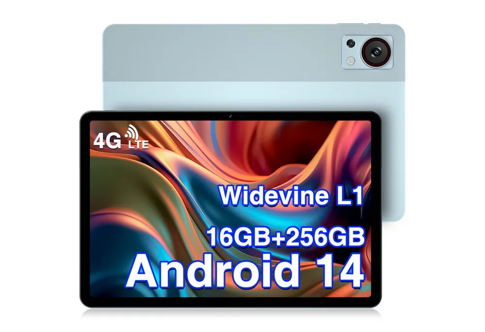 DOOGEE T30S Android 14 6GB RAM+256GB ROM (1TB TF),11" 2,4K Display Tablet (11", 256 GB, 4G, 13MP+8MP, 4G Gaming Tablet, Hi-Res Speakers/5G WiFi/OTG/Widevine L1)