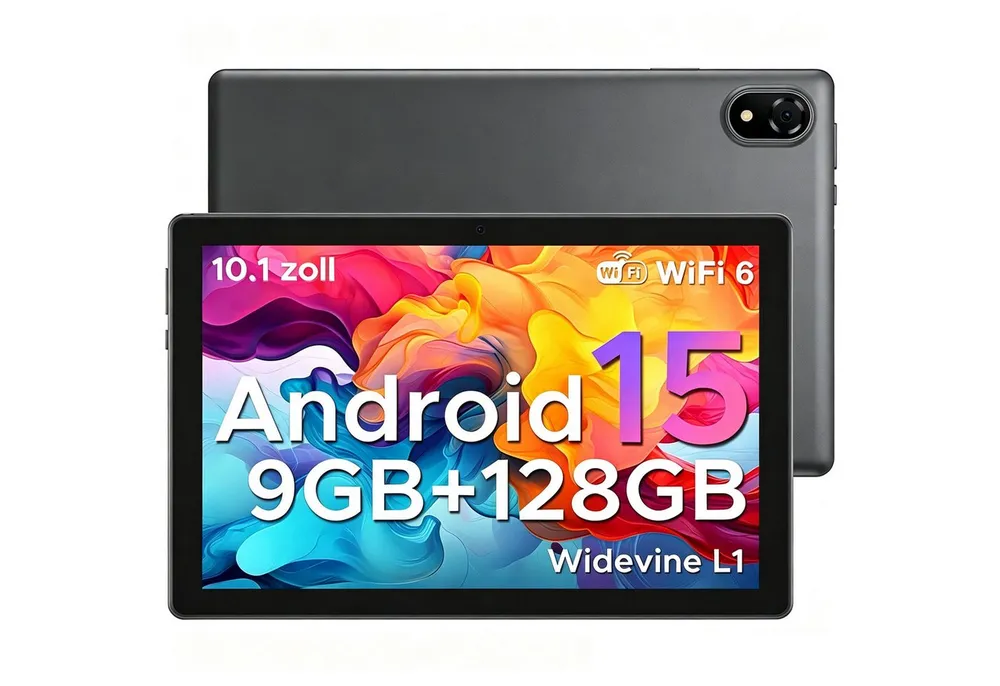 DOOGEE U10 Tablet 10 Zoll, Android Tablet, 4GB RAM+128GB ROM kinder Tablet (10.1", 128 GB, Android 15, WIFI, 16GB RAM (4 + 12 GB erweitert), Widevine L1, WiFi 6, 5060mAh)
