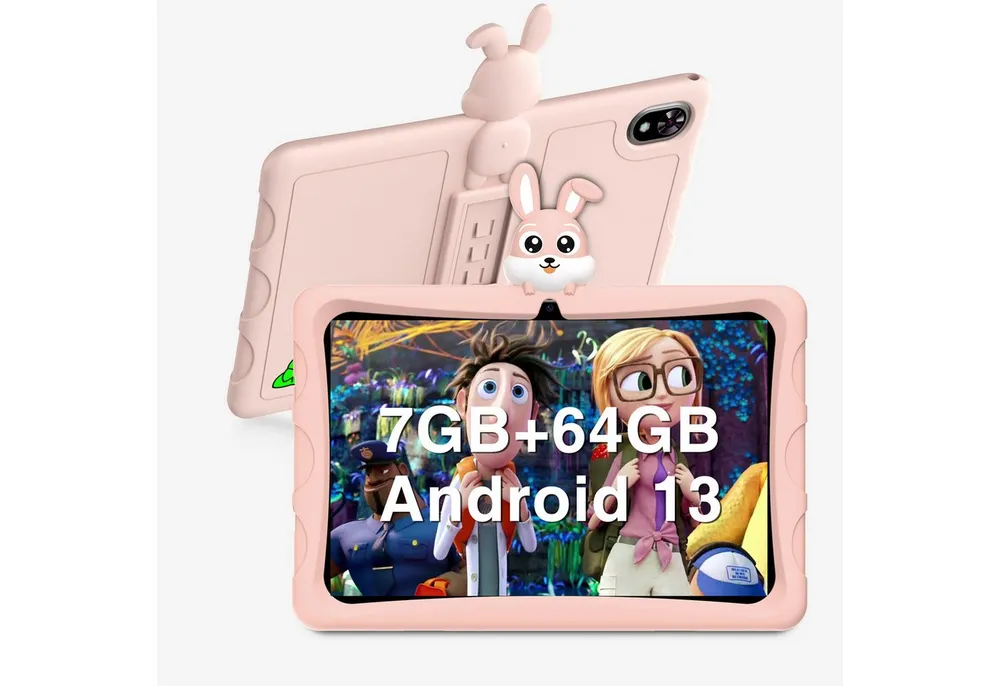 DOOGEE U9 Kinder Tablet, Android 14 64GB ROM (1TB TF) Tablet (10.1", 64 GB, Android 13, WIFI, 5060mAh Akku, 9,9 mm Dicke, WiFi 6, BT 5.0, Widevine L1)