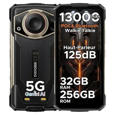 Doogee Fire 7 Ultra 5G 8GB 256GB 6,56" Schwarz/Gold