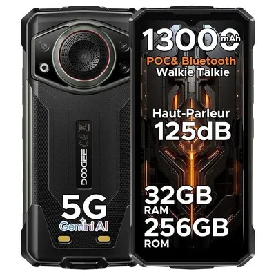 Doogee Fire 7 Ultra 5G 8GB 256GB 6.56" Schwarz