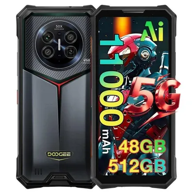 Doogee V50 5G 12GB 512GB Schwarz 6,78" 200 MP Kamera